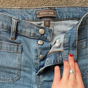 POINT SUR FLARE CROPPED JEANS SIZE 29